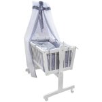 Vitalispa - lit bébé, blanc, avec roulettes Vitalispa - lit bébé, blanc, avec roulettes