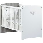 Sauthon - lit bb 120x60 srigraphi en bois gris