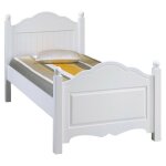 Beaux meubles pas chers - lit blanc 1 place pour couchage 90 x 190 cm l 99 h 100 p 198 cm - blanc Beaux meubles pas chers - lit blanc 1 place pour couchage 90 x 190 cm l 99 h 100 p 198 cm - blanc