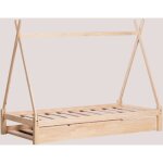 Sklum - lit en bois joan kids pour matelas de 90 cm 90 x 190 cm Sklum - lit en bois joan kids pour matelas de 90 cm 90 x 190 cm