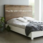 Berah getah - lit en bois recycl massif 160 cm