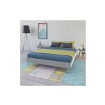 Le quai des affaires - lit borea 160x200 tissu + 1 sommier / gris clair / 215x167x34