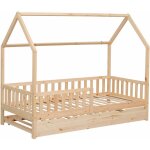 Happy garden - lit cabane gigogne pour enfant 190x90cm en bois marceau