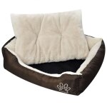 Lit chaud pour chiens avec coussin rembourr� taille m