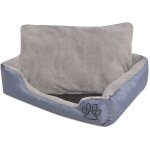 Lit pour chiens avec coussin rembourr taille s gris vidaxl