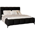 Lit coffre 160x200 sommier inclus mira noir Lit coffre 160x200 sommier inclus mira noir