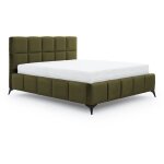 Lit coffre 180x200 sommier inclus mira vert
