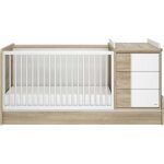 M&s - lit évolutif 70x140 cm chêne et blanc - byron M&s - lit évolutif 70x140 cm chêne et blanc - byron