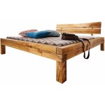 Lit double 160x200 ch�ne sauvage huil� bois naturel jangali 611