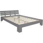 Décoshop26 - lit double 2 personnes pour adulte avec sommier à lattes en bois gris 160x 200 cm lit06210 ... Décoshop26 - lit double 2 personnes pour adulte avec sommier à lattes en bois gris 160x 200 cm lit06210 ...