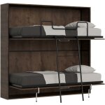 Lit double horizontal kando noyer