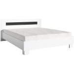Meublorama - lit dublin blanc ? 140 x 190 cm