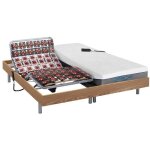 Vente - unique - lit lectrique de relaxation tout plots + matelas mmoire de forme - 2 x 80 x 200 cm ...
