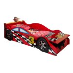 Paris prix - lit enfant voiture 'race' 70x140cm rouge