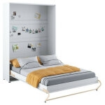Mobilier1 - lit escamotable concept pro lenart levfere 164, blanc, double, 140x200, stratifié, sommier ... Mobilier1 - lit escamotable concept pro lenart levfere 164, blanc, double, 140x200, stratifié, sommier ...