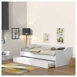 Le quai des affaires - lit gigogne 90x200 cm avec 2 sommiers et un tiroir - lit