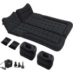 Lit gonflable 180 x 135 cm pour banquette arrière et coffre, matelas gonflable 2 personnes avec pompe ... Lit gonflable 180 x 135 cm pour banquette arrière et coffre, matelas gonflable 2 personnes avec pompe ...