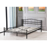 Lit metal 90x190 moderne - design lgant - construction solide - confort optimal - compatible adulte ...