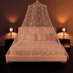Lit moustiquaire lit � baldaquin �toiles lumineuses lit � baldaquin grand d�me moustiquaire lit double ...