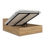 Kids literie - lit panama 160x200 + coffre - sommier inclus ch�ne