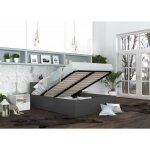 Kids literie - lit panama 160x200 + coffre - sommier inclus gris Kids literie - lit panama 160x200 + coffre - sommier inclus gris
