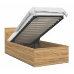 Lit panama 90x190 + coffre - sommier inclus chne