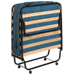 Lit pliant simple avec matelas en mousse ergoform 80x190 cm