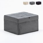 Lit pouf pliant 1 place convertible en tissu sweet relax - gris fonc�