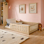 Lit au sol 120x200 sommier inclus maya bois