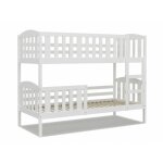 Kids literie - lit superpos leo 90x190 blanc - blanc livr avec sommiers