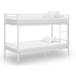 Lit superpos� m�tal blanc 90x200 baroka