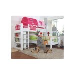 Befara - lit superpose en l tirreno blanc laqu 90 x 200