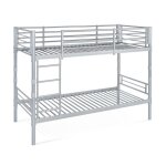 Befara - lit superpos twins divisible - argent - 90 x 200 - argent