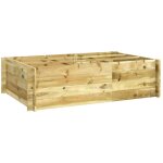 Lit surlev 150x100x40 cm bois imprgn vidaxl