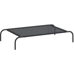 Lit surlev pour chien noir l textilne