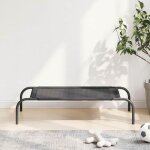 Lit surlev pour chien noir s textilne vidaxl