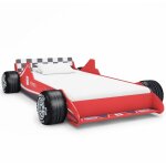 Lit voiture de course pour enfants 90 x 200 cm rouge vidaxl