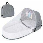 Lit de voyage pour b�b� avec moustiquaire � baldaquin, lit b�b� pliable avec moustiquaire lit de voyage ...