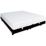 Bellecour - literie ensemble duo flex 2x70x190 cm sommiers lectriques + matelas mmoire de forme