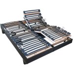 Bellecour - literie ensemble duo flex 2x90x200 cm sommiers lectriques + matelas mmoire de forme