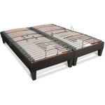 Bellecour - literie jeu de 2 sommiers lectriques amiral 180x200 cm lattes