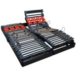 Bellecour literie jeu de 2 sommiers �lectriques bodysoft 180x200 cm lattes & plots