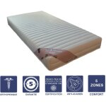 Matelas 70x190 x 19 cm tr�s ferme - sp�cial sommier electrique - 5 zones de confort - noyau aertech + ...