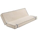 Matelas 130x200 - 10 cm - tres ferme - compatible clic clac - 5 zones de confort - confort optimal - ...