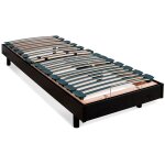 Bellecour literie sommier lectrique flex 80x200 cm lattes