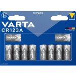 Lithium cylindr. cr123a bli10 pile photo cr - 123a lithium 1430 mah 3 v 10 pc(s) - varta