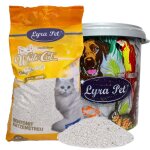 Liti�re pour chat lyra pet white cat� de 15 litres en bentonite avec parfum de poudre pour b�b� dans ...