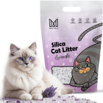 Liti�re pour chat mersjo lavande en silicone 3, 8 l