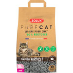 Litière éco conçue en papier recyclé purecat 5 litres Litière éco conçue en papier recyclé purecat 5 litres