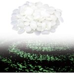 Litzee - 100 pices pierres lumineuses cailloux colors lueur lumineuse de galet fonc pour la dcoration ...